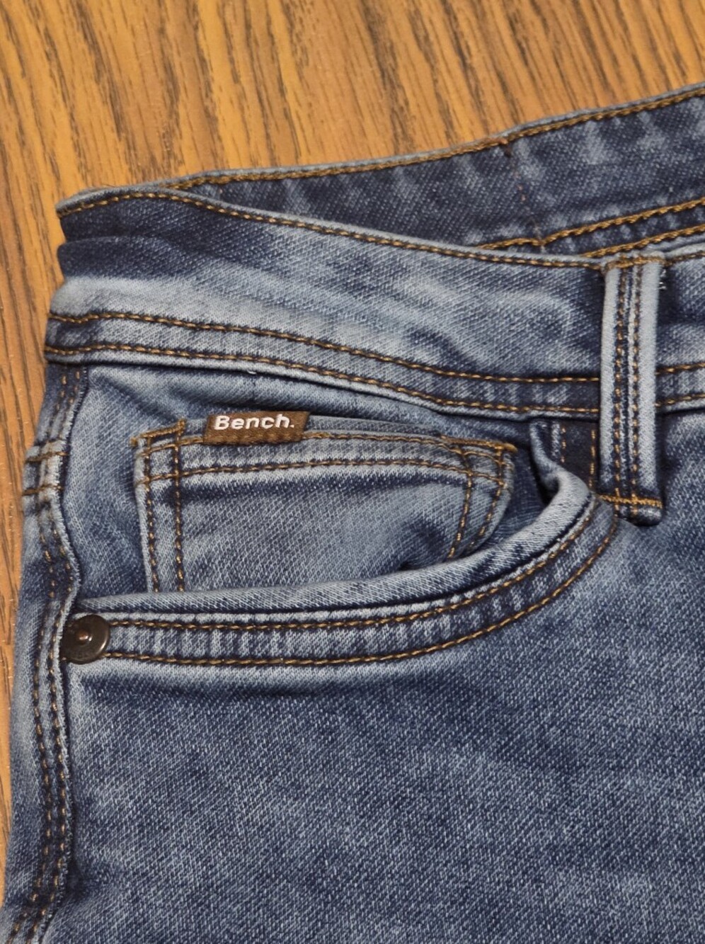 Vintage Bench Denim Classic Blue Straight Leg Jeans Women's 30 Y2K Streetwear - Picture 5 of 13